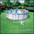 Piscina de PVC por atacado Easy Set Metal Retangular Metal ACIMA FAMÍLIA GOLDA FAMÍLIA PISCULAÇÃO DE FAMÍLIA